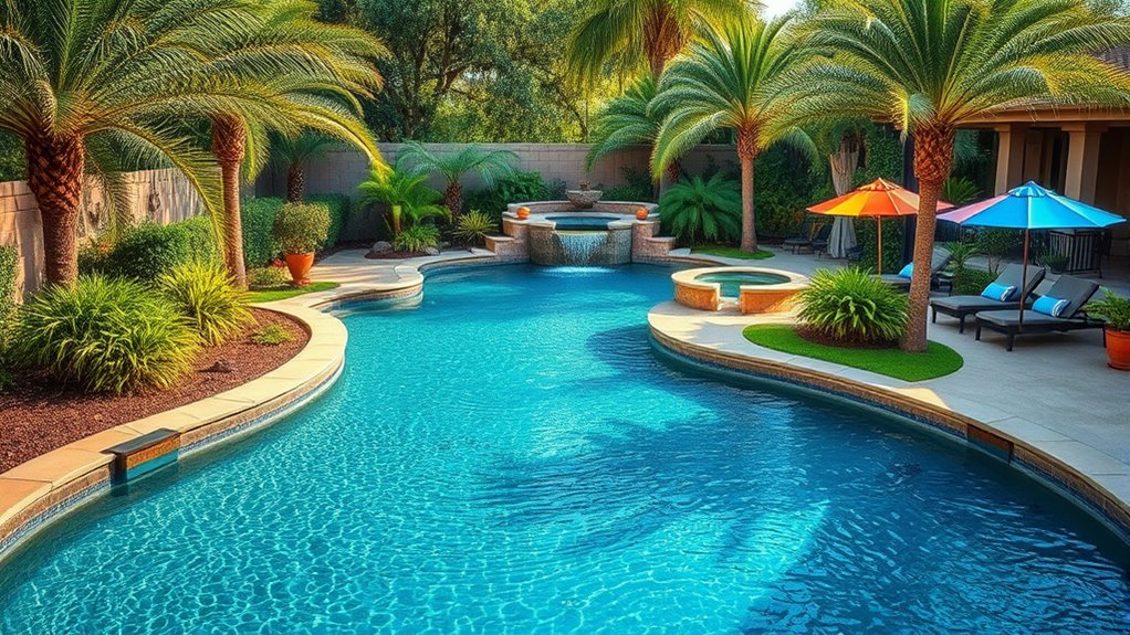 backyard lazy river pools