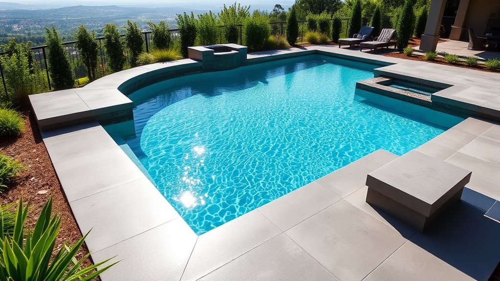 customizable durable concrete pools