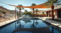 desert pool evaporation prevention