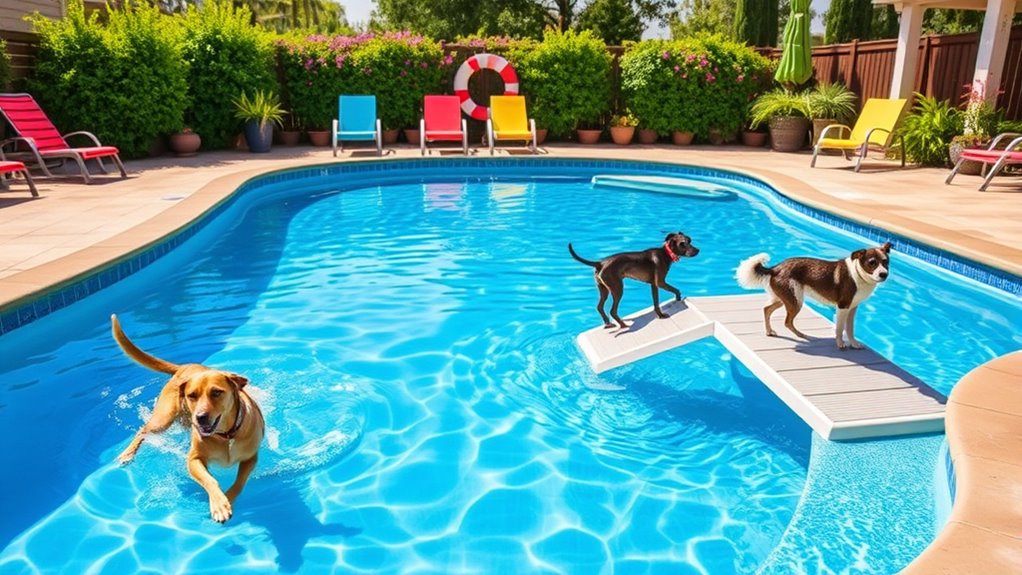 dog safe pool features