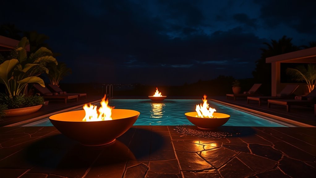 fire features for pools
