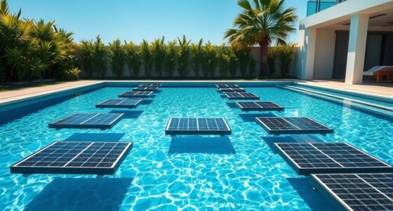 floating solar pool arrays