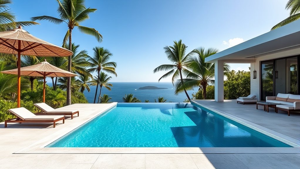 luxury backyard oasis features