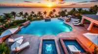 luxury resort style pools