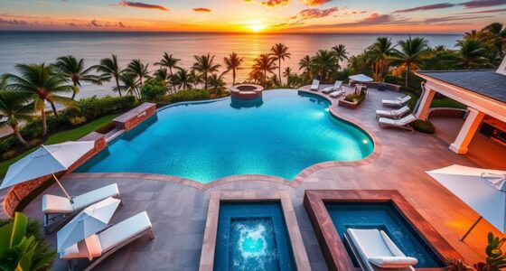 luxury resort style pools
