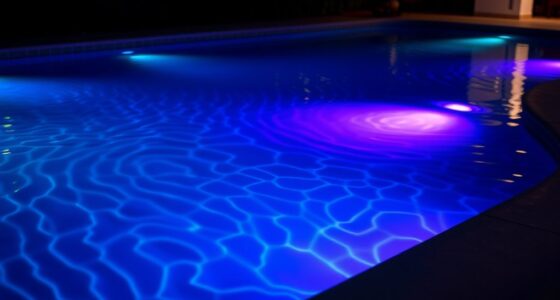 pool ambiance with led