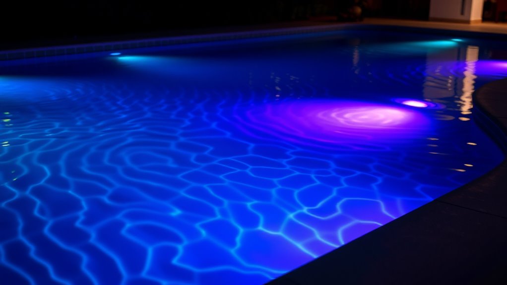 pool ambiance with led