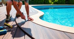 pool decking installation options