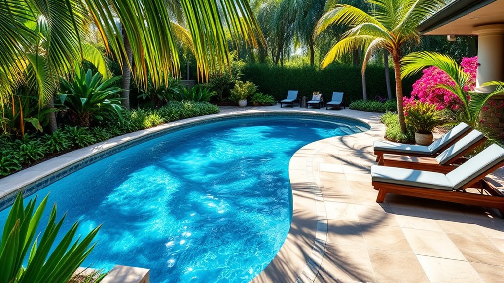 pool landscaping integration techniques