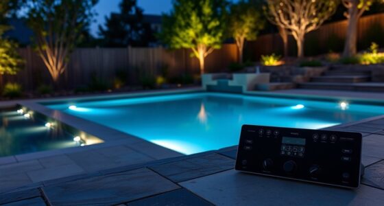 pool lighting layout controls
