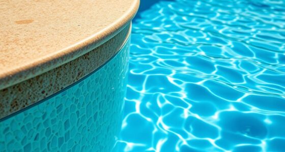pool lounging and shelving