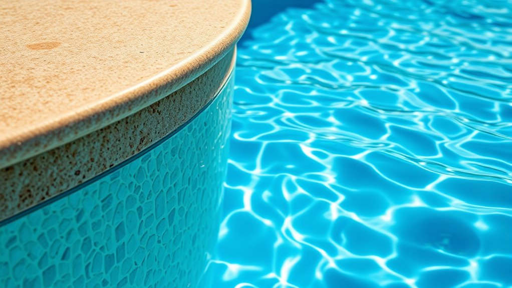 pool lounging and shelving