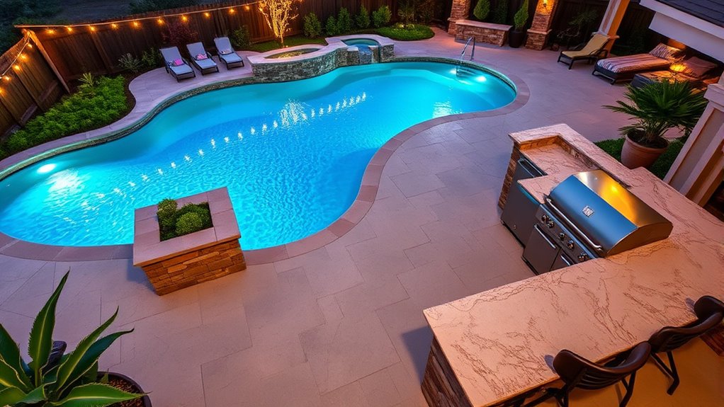 pool safety and outdoor lighting