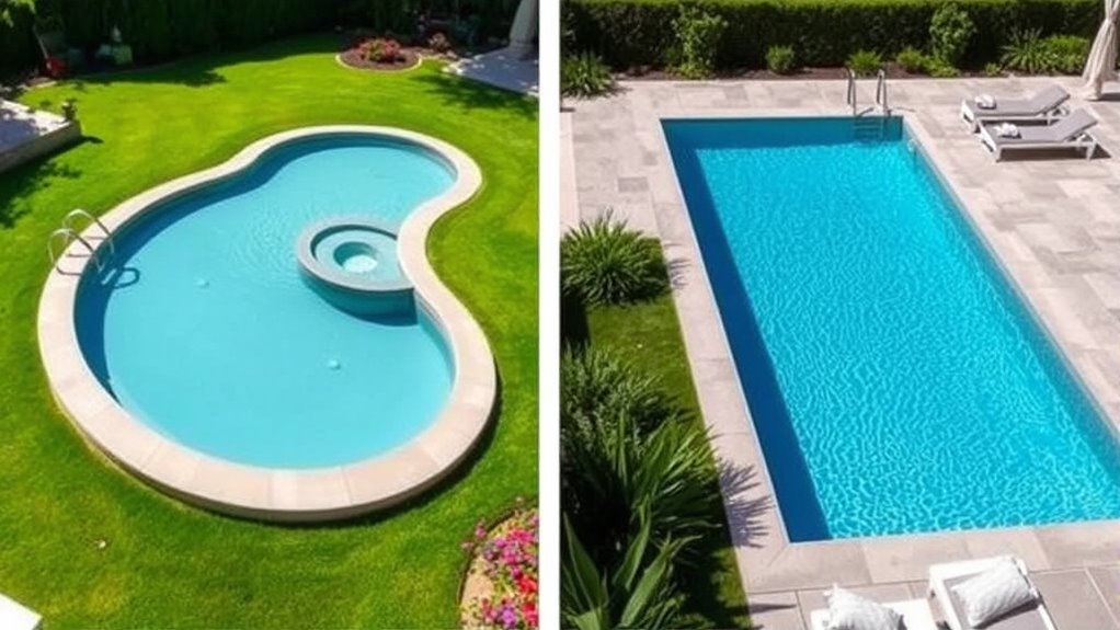 pool shape impacts costs