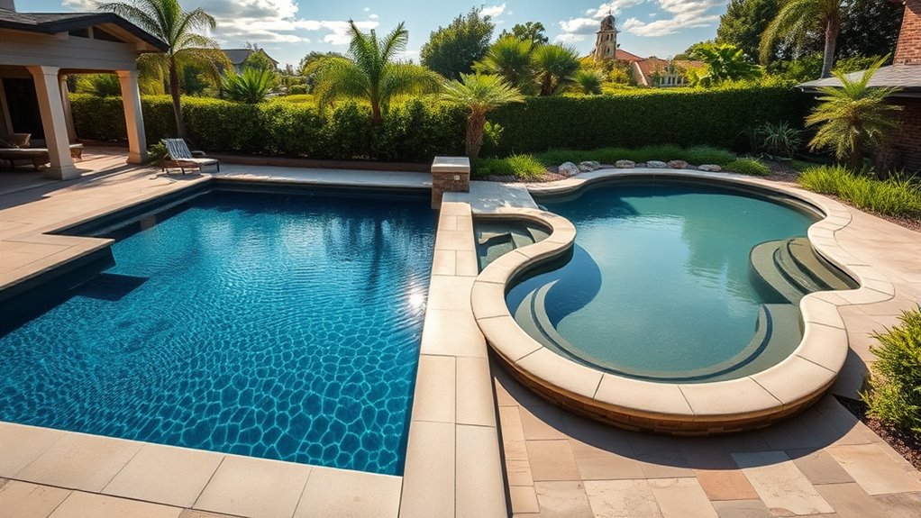 pool shape material durability