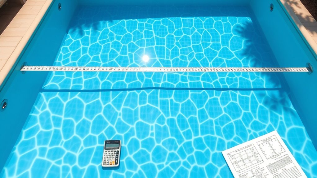 pool volume and surface calculations