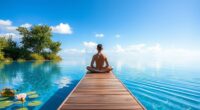 pools for calm meditation