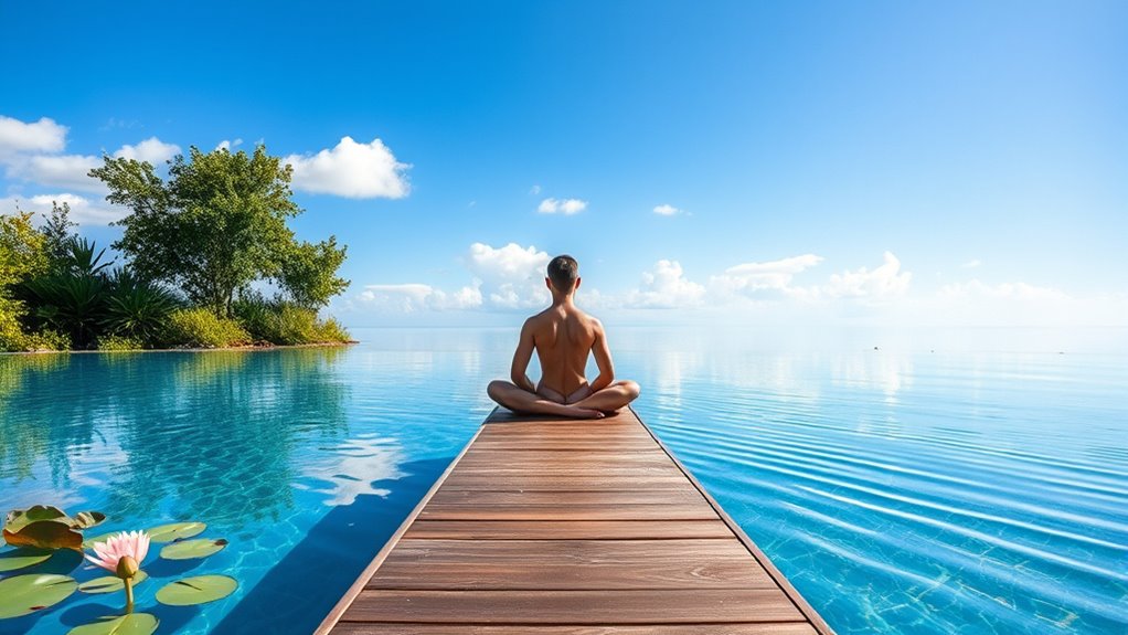 pools for calm meditation