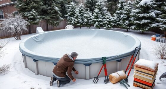 prepare drain cover pool