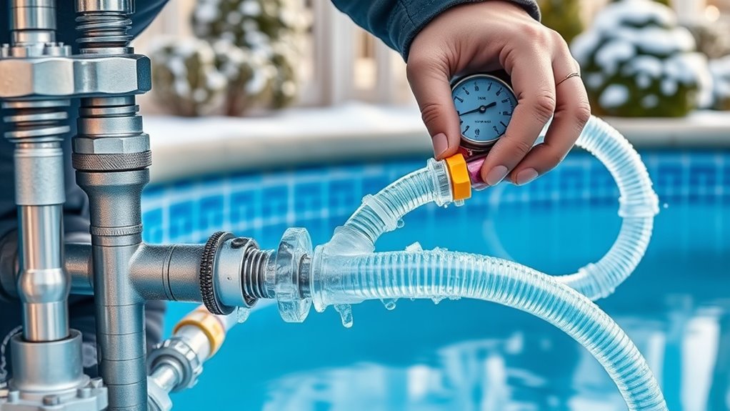 prepare pool for cold