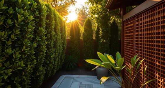 privacy through screens fencing