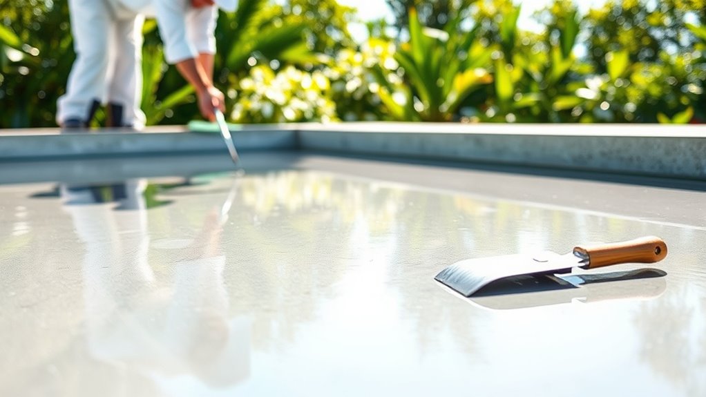 proper concrete pool curing