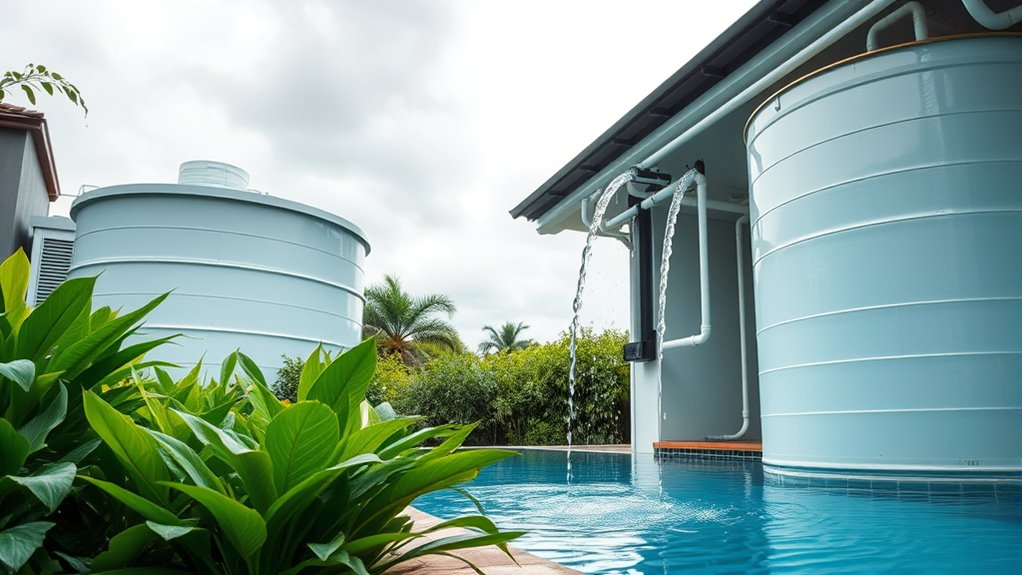rainwater pool replenishment systems