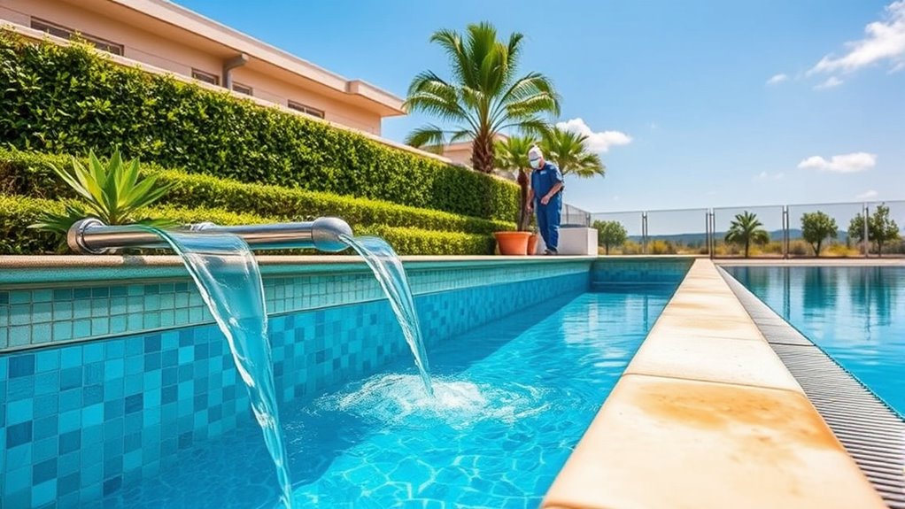 recycle pool backwash water