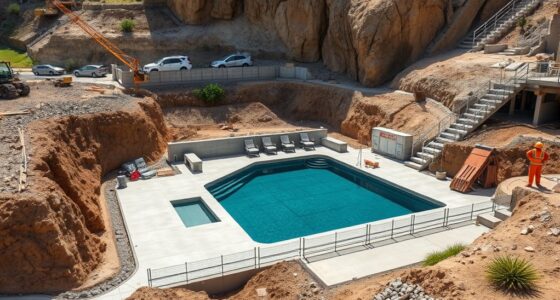 seismic resistant pool construction