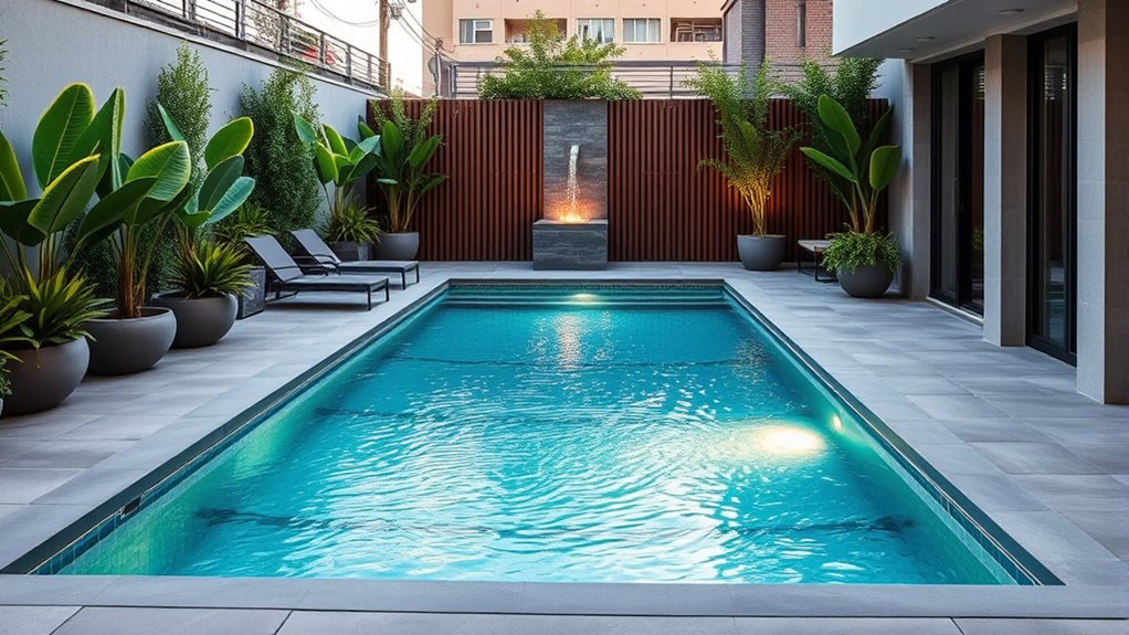 small eco friendly urban pool