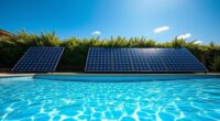 solar pool heating reduces emissions