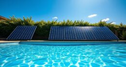 solar pool heating reduces emissions