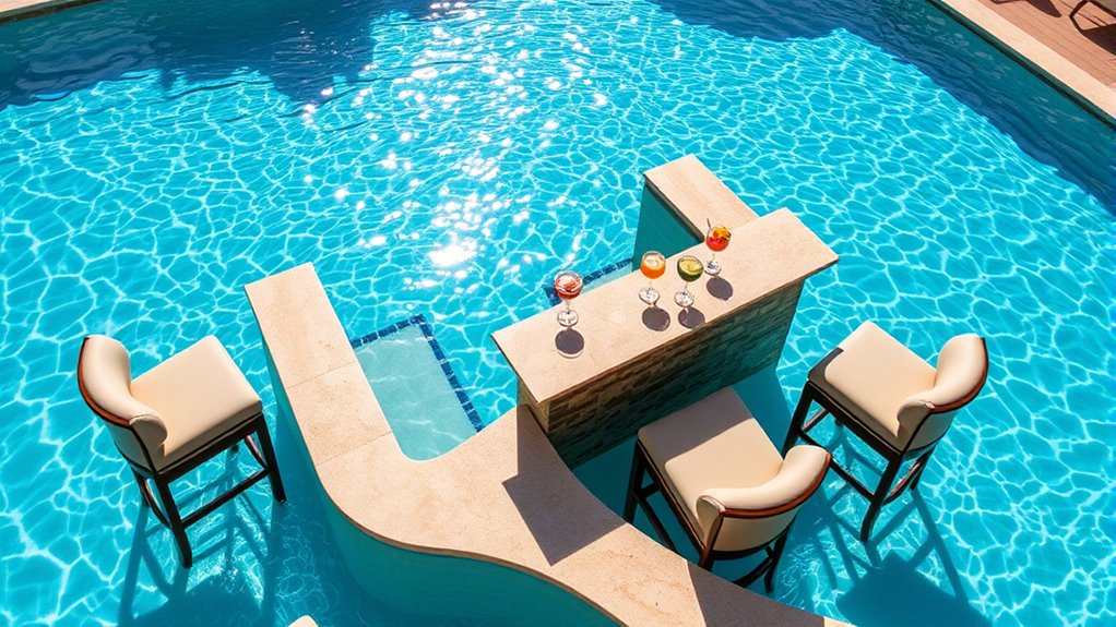 swim up bar advantages