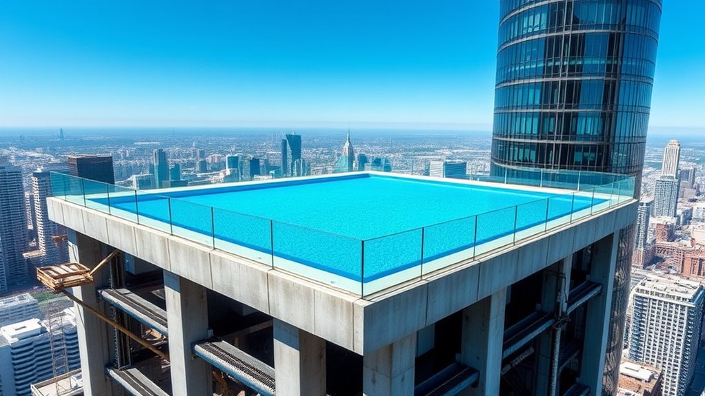 urban rooftop pool engineering