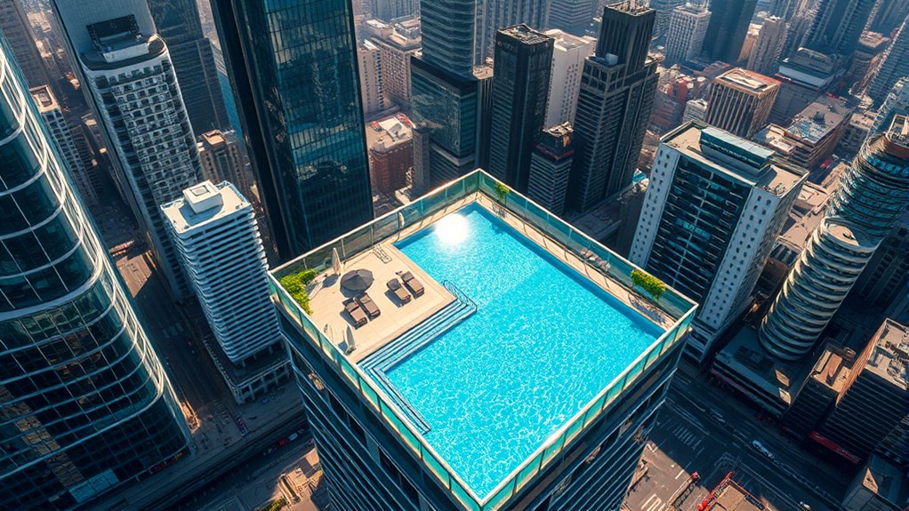 urban rooftop pool innovations