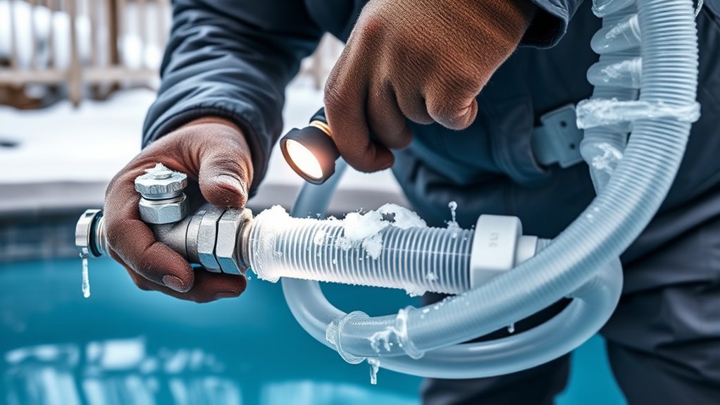 winter pool equipment protection