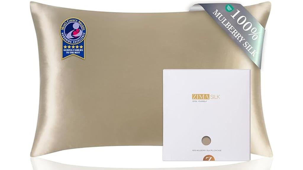 luxurious taupe silk pillow