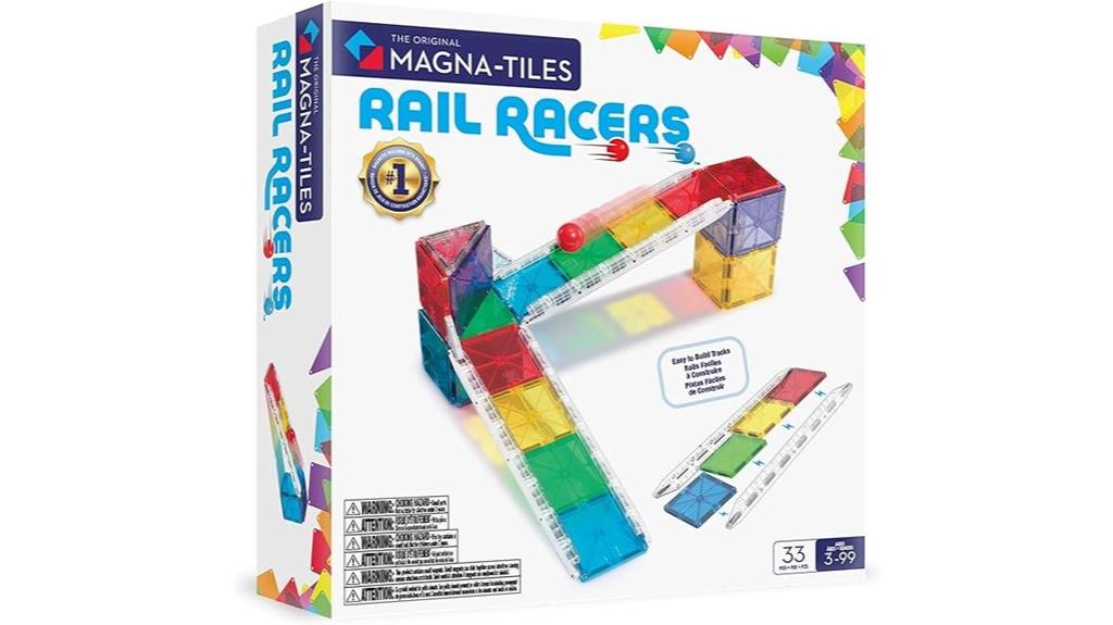 magnetic rail racing set