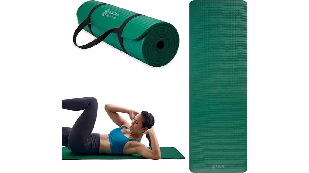yoga mat with carrying strap