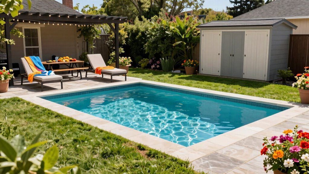 backyard pool weekend planning