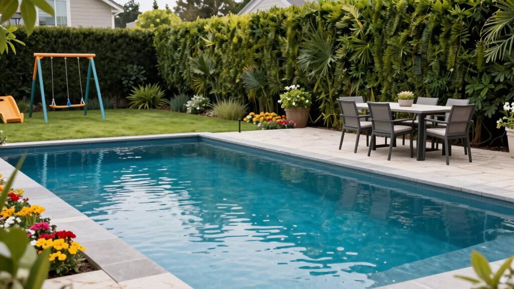 balancing pool and yard