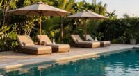 create a peaceful pool retreat