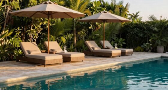 create a peaceful pool retreat