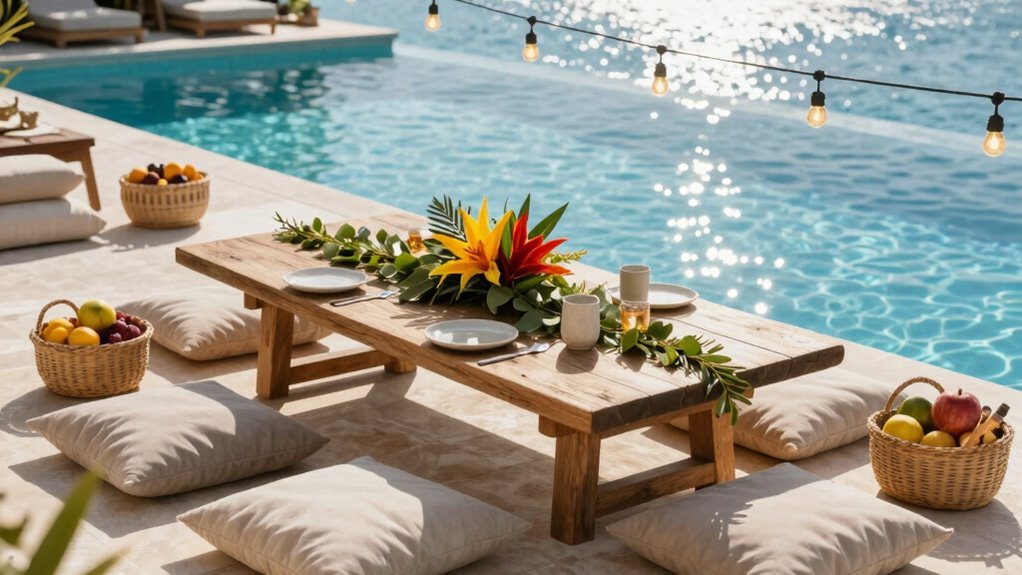 create relaxed outdoor ambiance