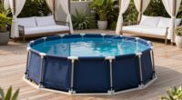 elegant above ground pool areas