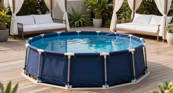 elegant above ground pool areas