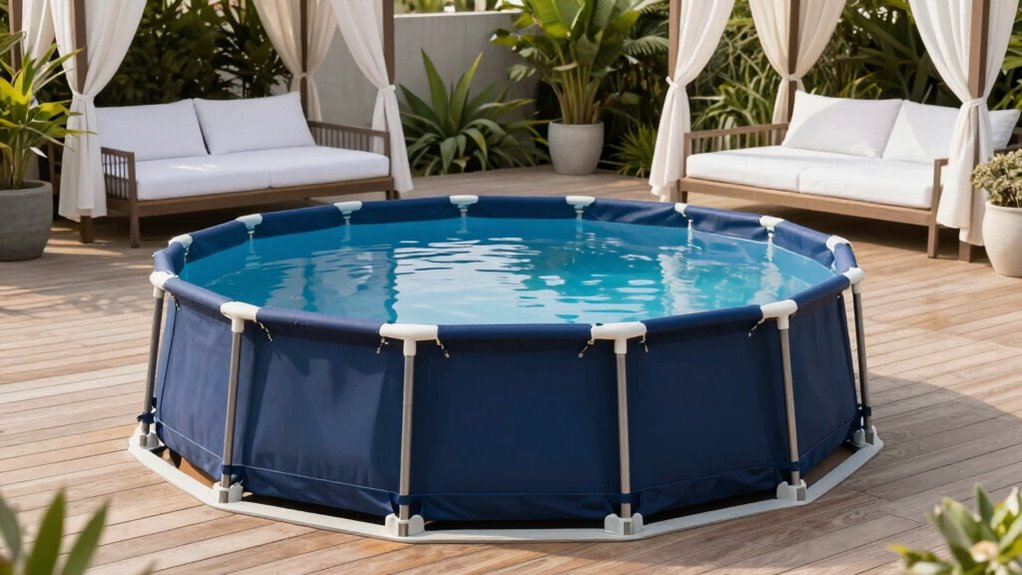 elegant above ground pool areas