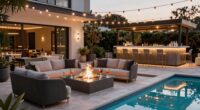 enhancing pool entertaining space