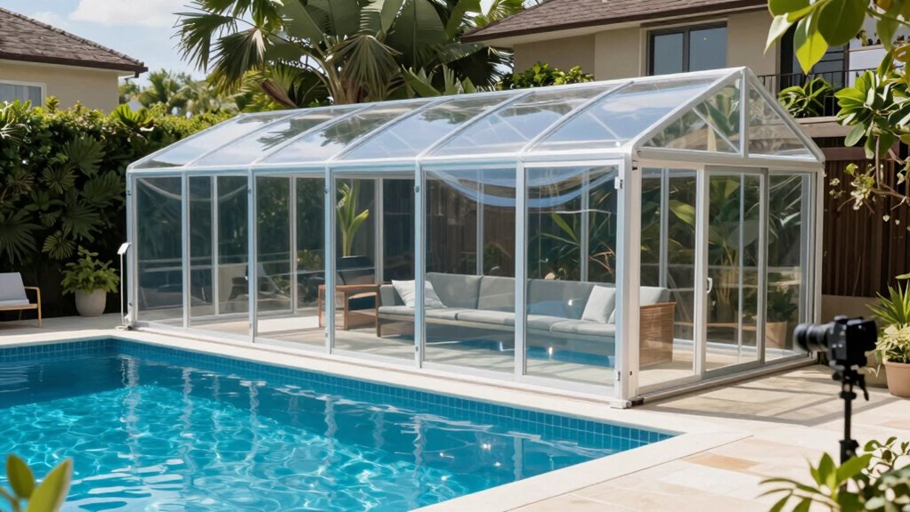 flexible outdoor pool cover
