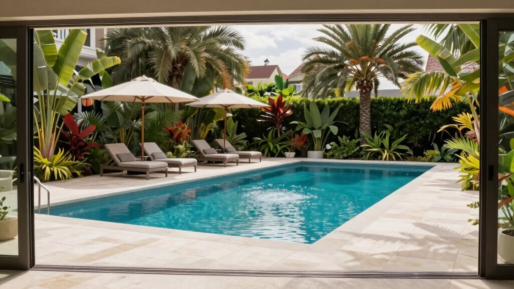indoor outdoor pool aesthetics
